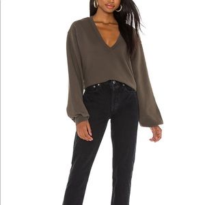 Agolde v-neck sweatshirt